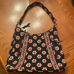 Vera Bradley bag like new black, red cream tan colors
